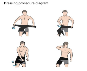 Vente en gros Chine Fitness Respirant Compression Soulagement de la douleur du nerf sciatique Orthèse de soutien de cuisse - Product Image 6
