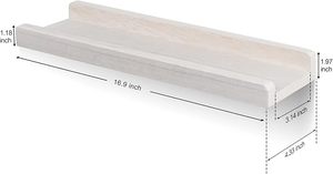 Kitchen Bathroom Brown Wood Wall <strong>Shelf</strong> 30cm 60cm 90cm <strong>120cm</strong> Wooden Floating Wall <strong>Shelves</strong> for Home Decor - Product Image 5