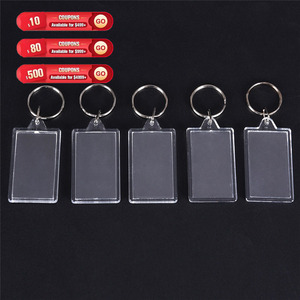 Qua biên giới chất lượng cao tùy chỉnh khuyến mãi trang trí Keychain trống khung ảnh đa hình dạng <span class=keywords><strong>Acrylic</strong></span> Móc chìa khóa - Product Image 1