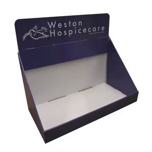 Penjualan terlaris promosi toko karton konter bergelombang kotak tampilan atas kardus meja PDQ tampilan meja untuk makanan - Product Image 1