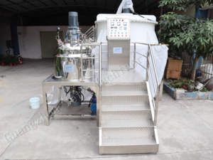 Mỹ phẩm kem lotion máy làm với khuấy nhũ hóa homogenizer Máy trộn chân không trộn với chất nhũ hóa - Product Image 2