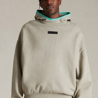 Fabricant de sweats à capuche en coton personnalisés pour hommes, en gros, sweats à capuche streetwear épais à épaules tombantes en molleton avec design