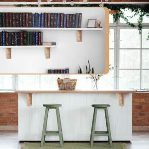 Corbeaux de conception moderne, supports en bois rustiques classiques, corbeaux en bois massif pour les intérieurs de maisons et de villas vintage, supports en bois - Product Image 2