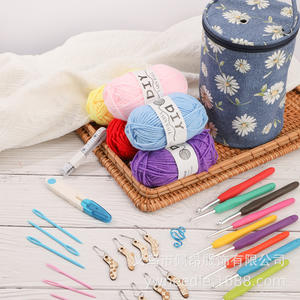 Kit Completo de Materiales <span class=keywords><strong>para</strong></span> <span class=keywords><strong>Bordado</strong></span> Redondo y <span class=keywords><strong>Crochet</strong></span> <span class=keywords><strong>para</strong></span> <span class=keywords><strong>Principiantes</strong></span>, Bolsa de Hilo con Aguja de 2mm, <span class=keywords><strong>para</strong></span> Tejer en Casa, Looen CK219 - Product Image 2