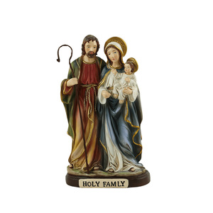 Decoración Navideña para el Hogar, Sagrada Familia Católica, Jesús, Virgen María, Colección de Resina - Product Image 1