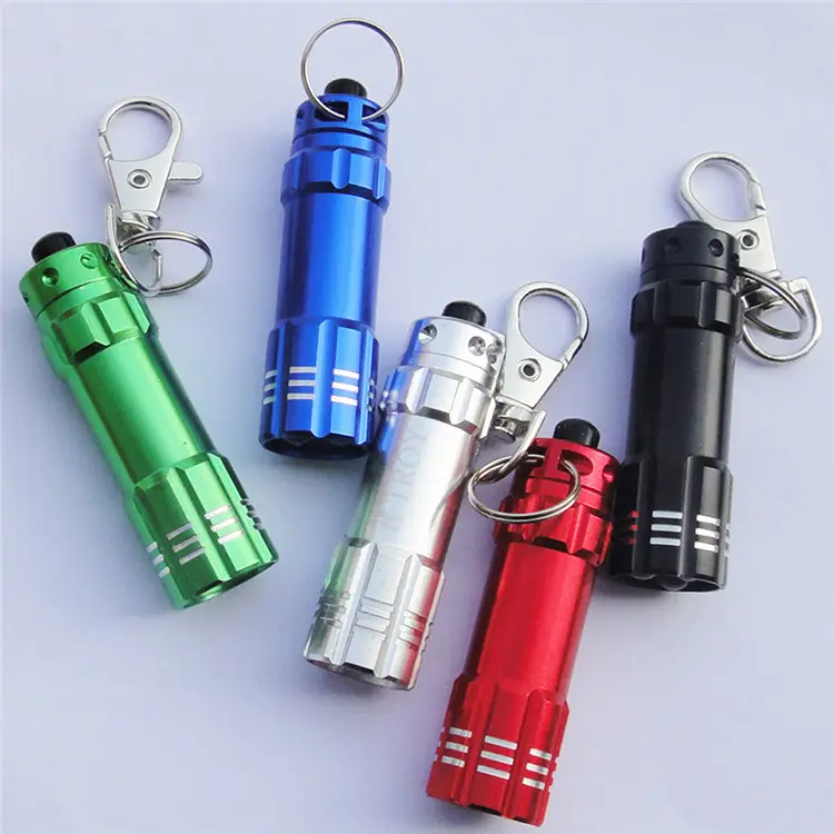 Светодиодный фонарик брелок мини-фонарик брелок мини факел держатель для ключей с батареей