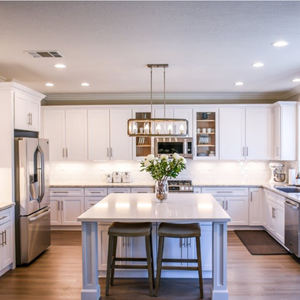 Armoires de <span class=keywords><strong>cuisine</strong></span> en forme de U personnalisées prêtes à monter en bois à <span class=keywords><strong>angle</strong></span> <span class=keywords><strong>gauche</strong></span> Armoire de <span class=keywords><strong>cuisine</strong></span> en forme de U de concepteur meubles de rangement à vendre - Product Image 4