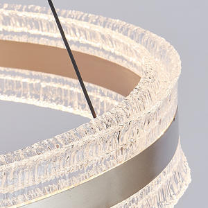 Lampadario a Sospensione Moderno di Lusso Dorato, Ventilatore da Soffitto <span class=keywords><strong>LED</strong></span> di Nuovo Design per Soggiorno e Sala da Pranzo, Elegante Lampadario Ventilatore Sospeso - Product Image 4