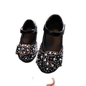 مصنع شقة الفتيات اللباس أحذية الاطفال الأميرة الساطع أحذية من الجلد طفلة الأحذية - Product Image 1