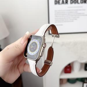 <span class=keywords><strong>Xiaoman</strong></span> cintura diamante rejilla cuero genuino hebilla magnética correa para Apple - Product Image 5