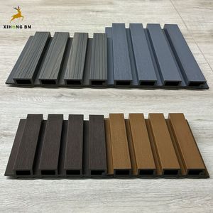 Vente en gros de clôture modulaire au design moderne Panneaux de clôture horizontaux pour la confidentialité Clôture de jardin extérieure Panneau de revêtement mural en <span class=keywords><strong>bois</strong></span> composite - Product Image 6