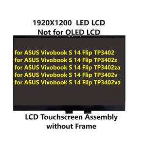 14.0''สำหรับ ASUS Vivobook S 14 Flip TP3402 TP3402v TP3402va TP3402z <span class=keywords><strong>TP3402za</strong></span> LED LCD หน้าจอสัมผัสชุดประกอบดิจิไทเซอร์ 1920X1200 - Product Image 1