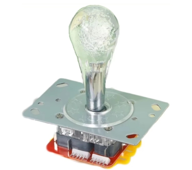 Wholesale 8 Way Oval Balltop Joystick Arcade Claw Machine Video Arcade Plastic English Mini