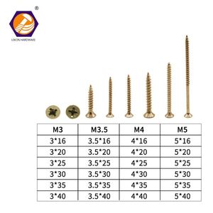 Wholesale <strong>Wood</strong> <strong>Screw</strong> China Manufacturer Yellow Zinc Plated Countersunk Flat Head Chipboard <strong>Screws</strong> For <strong>Wood</strong> - Product Image 2
