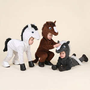 BSRLONS Animal Horse <b>Costume</b> Bodysuit Mascot Role Play Outfit For Infants <b>Toddlers</b> Unisex <b>Halloween</b> Performance - Product Image 1