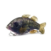 Leurre de pêche Vivid Swimming Motion en plastique ABS rigide, motifs peints à la main, leurre articulé le plus réaliste pour la pêche au brochet