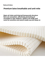 YVT Matelas d'hôtel en mousse à mémoire de forme haute densité Taille super simple avec ressort hélicoïdal de poche Accessoire de lit confortable