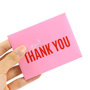 Custom Create Colorful Gold Foil Paper Thank You <b>Cards</b> With Logo Thank You Business <b>Card</b> Printing - Product Image 6