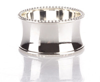 Anneau de serviette en argent doré pour Restaurant de mariage