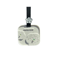 Pendentif diffuseur de parfum personnalisé en pierre de plâtre Camélia, décoration multi-scènes, cadeau pour la maison, senteur fraîche