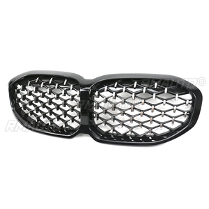 สำหรับ BMW F40 ซีรีส์ 1 ปี 2020+ กระจังหน้ารถยนต์ กระจังกันชนหน้า สีดำ ทรงเพชร สไตล์รถแข่ง อะไหล่เปลี่ยน แต่งรถ - Product Image 2