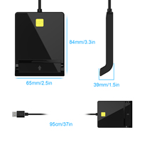 Lector de tarjetas sim, dispositivo de pago con chip de identificación IC, usb, inteligente