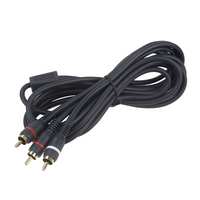 Câble adaptateur répartiteur coaxial RCA en Y bidirectionnel 1 RCA mâle vers 2 RCA mâles, gaine tressée en PVC, nickelé, pour haut-parleur stéréo HDTV