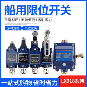 สวิตช์จำกัดระยะ LX918 IP56 380V 5A ขั้วต่อแบบสกรูโลหะ สำหรับใช้งานทางทะเล - Product Image 5