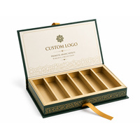 luxe à rabat rigide avec insertion de logo doré boîte de chocolat magnétique personnalisée