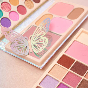 <span class=keywords><strong>Paleta</strong></span> cosmética para niños colores personalizados no tóxicos sombra de ojos vegana lindo maquillaje de mariposa - Product Image 6