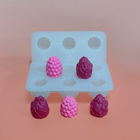 Hami Meloen mango 3D Frambozen siliconen mal, Drakenvrucht boom ijs siliconen mal, Gebruikt voor het bakken van mousse cake