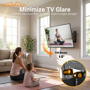 Supporto da Parete per <span class=keywords><strong>TV</strong></span> a Movimento Completo da 17 a <span class=keywords><strong>55</strong></span> <span class=keywords><strong>Pollici</strong></span> LCD LED Girevole Inclinabile Braccio Estensibile VESA 400x400mm Supporto in Acciaio - Product Image 5