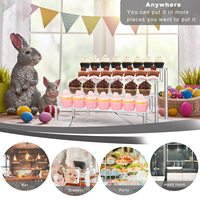 Acrylique 3 4 5 Tier Action Figures Affichage Risers Parfum Alimentaire Cupcake Dessert Stand Titulaire pour Fête Décoration Présentoirs