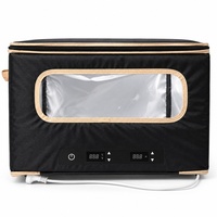 Boîte de levage de pâte électrique pliable avec contrôle de la température et minuterie pour boulangerie et pâtisserie maison