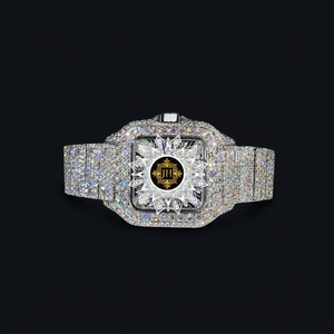 Reloj de Pulsera de Diamantes Blancos de Moda, de Lujo, Superventas, para Mujer, con Diseño Delgado y Movimiento de Cuarzo, para la Elegancia Diaria - Product Image 1