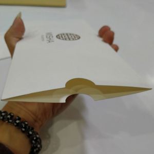 Cartes de remerciement personnalisées de luxe avec enveloppe, pochette pour facture, logo en relief, impression sur l'enveloppe - Product Image 6