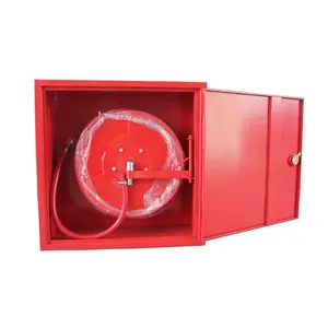 Armoire d'incendie simple et double de taille personnalisée, armoire de tuyau d'incendie, armoire d'enrouleur de tuyau d'incendie en acier doux et en acier inoxydable