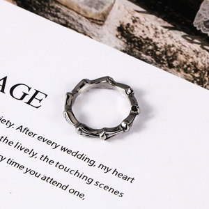 Japanese Korean Style Titanium Steel <b>Ring</b> Geometric Skull Design Women's Fashion <b>Ring</b> SA354 - Product Image 3