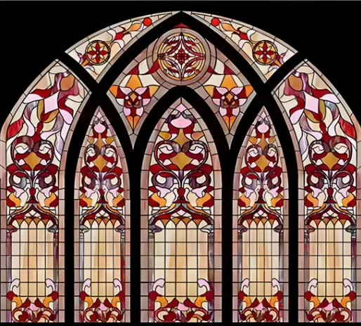 Custom Gothic Stained Glass Window for Catholic Church Cathedral Decoration