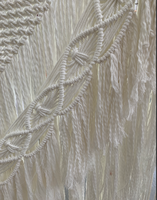 Rideau en macramé extensible en coton pour toile de fond de mariage, draperie et cantonnière pour décoration de mariage, arche, cérémonie et fête