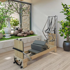 Marchio OCHI alta qualità Yoga Gym Fitness Pilates Reformer nucleo letto in legno Pilates riformatori attrezzature Set con mezza torre - Product Image 1
