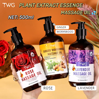 Huile de massage à la rose TWG OEM pour sculpter les contours, hydrater, lutter contre le vieillissement et les rides, parfum floral à la rose, huile essentielle de rose