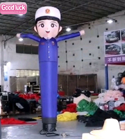 Homme dansant gonflable géant pour la publicité, ballon élégant, clown aérien, danseur du ciel, policier gonflable personnalisé