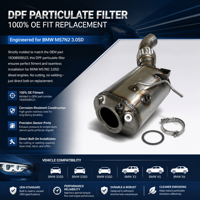 NUOVO Filtro Antiparticolato Diesel DPF BM 335D 535D 635D X3 X5 X6 3.0SD M57N2
