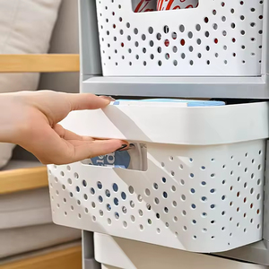Carrello Portaoggetti in Plastica Resistente con Cassetti Multipli e Ruote per Casa e Ufficio - Product Image 4