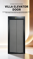 Puerta de Ascensor de Pasajeros Automática de Alta Gama con Apertura Central y Construcción Metálica para Uso en Villas y Apartamentos