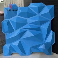 AISEN DECOR PVC 3D Paneles de pared Decoración fácil para el hogar Patrón geométrico Nuevo Diseño Interior Decoraciones de pared Función impermeable