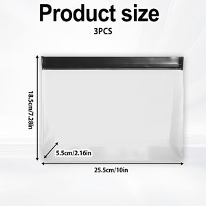 ถุงซิปพลาสติก PVC ใสสำหรับบรรจุภัณฑ์เสื้อผ้าและชุดชั้นใน รีไซเคิลได้ พร้อมพิมพ์ออฟเซ็ต - Product Image 2