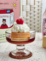 Bestseller Neue Aromatherapie Handgeformte Glas-Duftkerze im Puddingbecher-Stil Cremiger Duft Kreatives Geschenk Heimdekoration