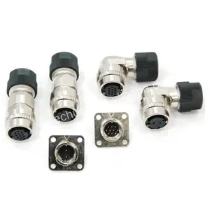 LECHUAN One Touch Locking Style Small Sized Encoder Connector 2Pin Metal Right angle Plug DDK CM10-AP10S-M Circular Connectors